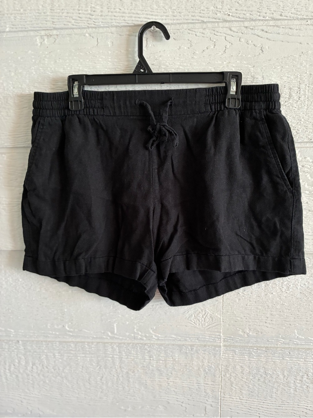 Old Navy Black Women's Athletic Drawstring Shorts - Casual Fit